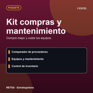 Kit compras y mantenimiento