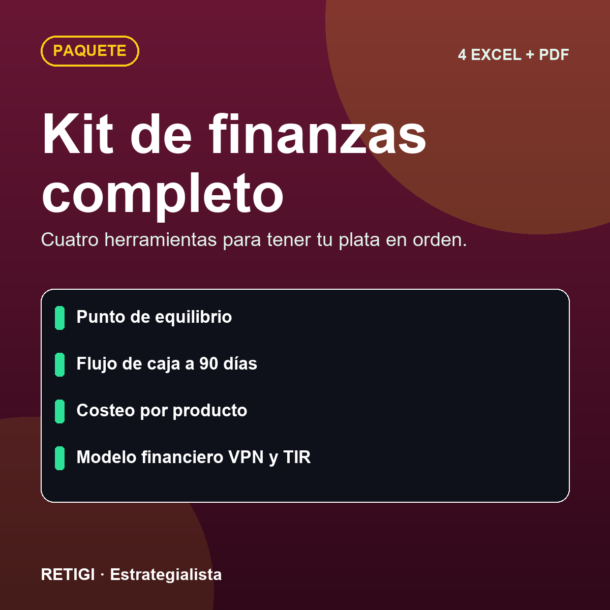 Kit de finanzas completo